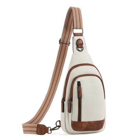 CLUCI Sling Bag for Women Crossbody Leather Sling Backpack