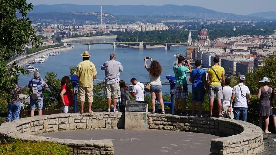Crowds and Tourist in Budapest