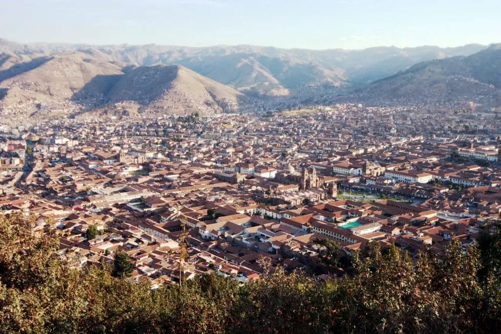 Beautiful Skyline in Cusco, Peru